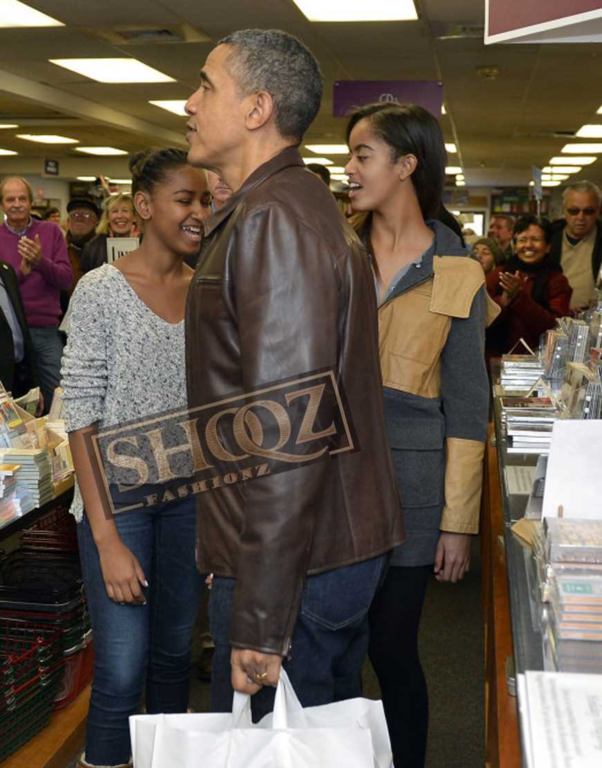 President Barack Obama Leather Jacket